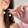 Pearl Bowknot Tassel Earrings, Luxury Elegant Heart Studs for Women.