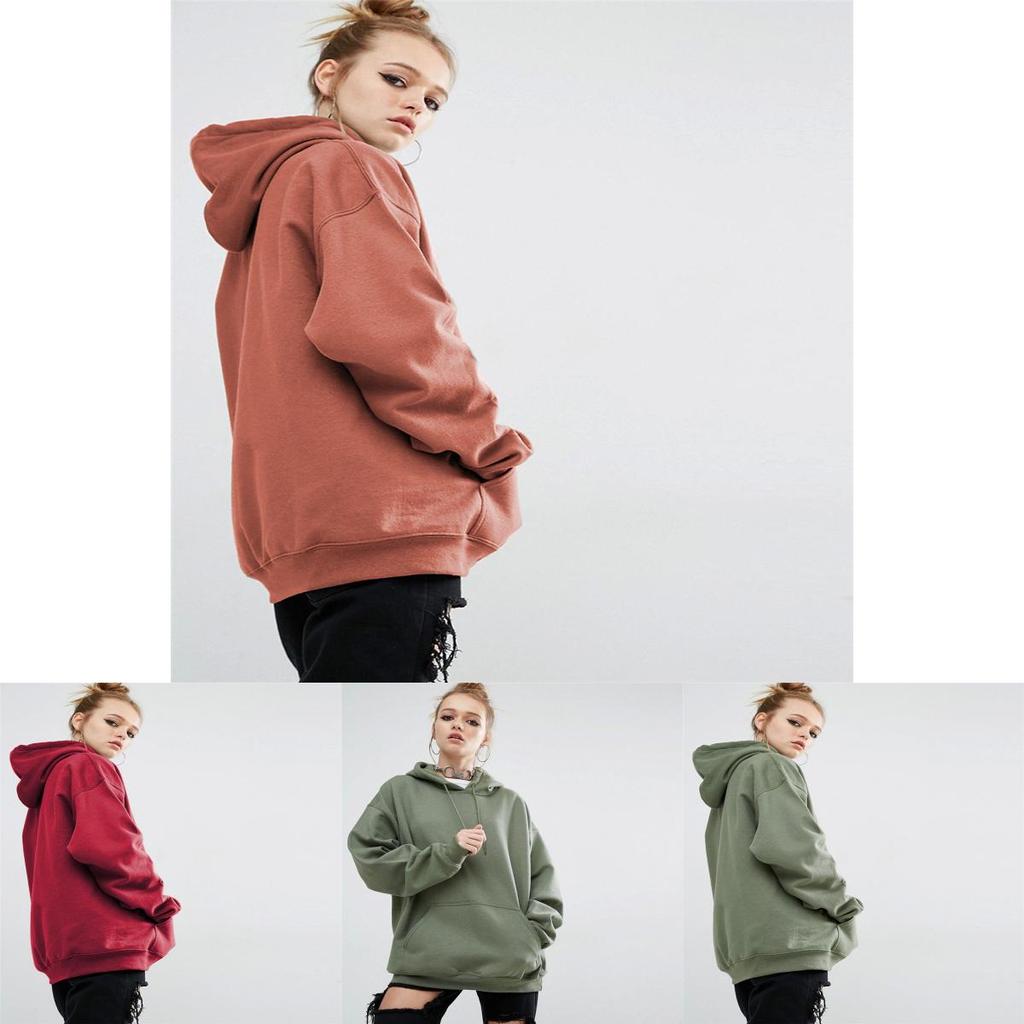 Cozy Autumn And Winter Pure Color Sweater With Long Bat Sleeves