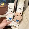Seat Belt Covers, Set of 2, Seat Belt Pads, Bear Pattern, Soft Material, Car