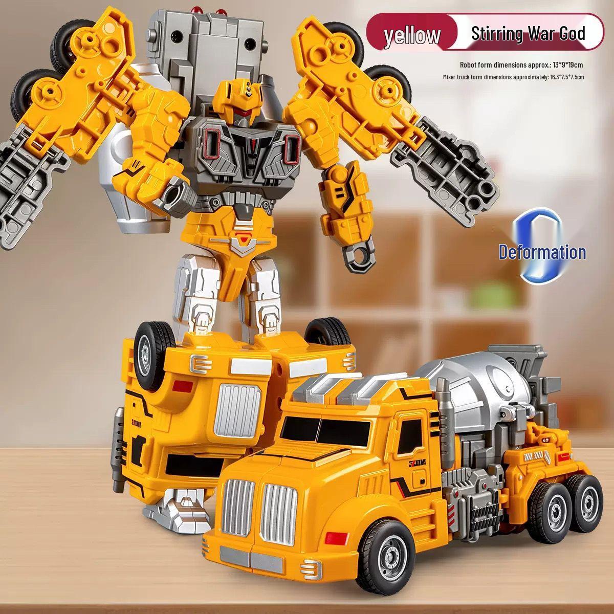 Mecha Model Mixer Truck Robot Toy for Kids