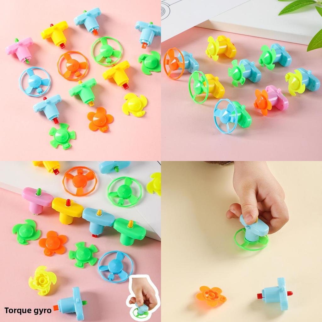 Childrens Plastic Spin Gyroscope Toy Set Collection For Kids Party Entertainment And Collecting
