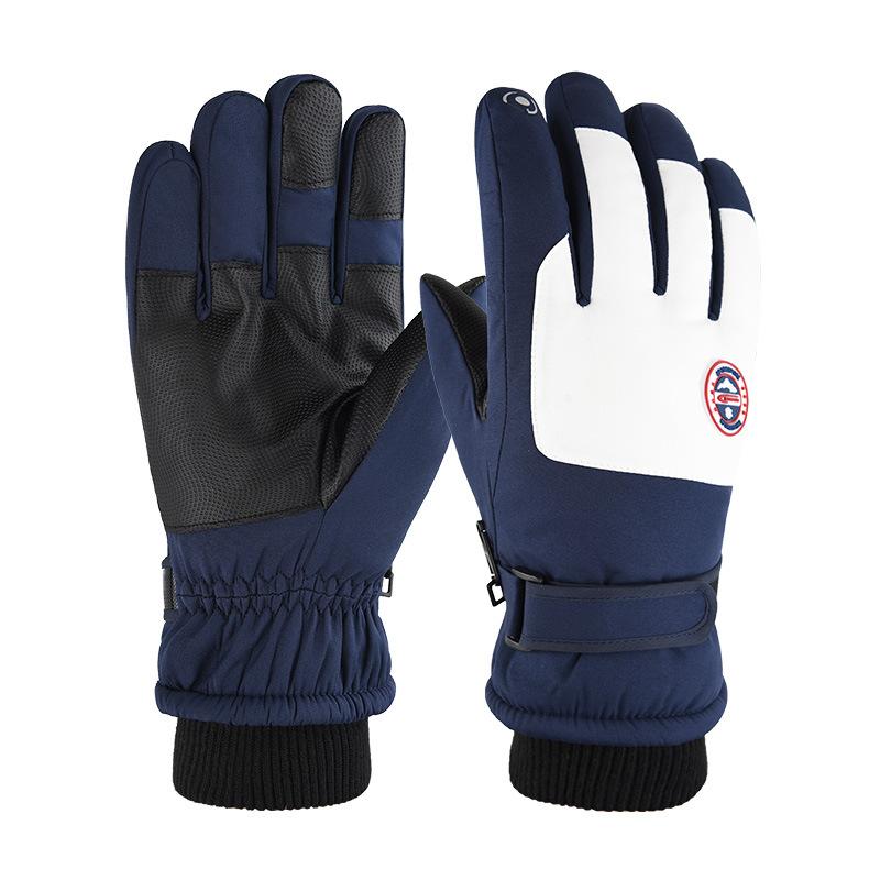 Ski Gloves for Men and Women, Windproof and Splash Proof In Autumn and Winter, Outdoor Motorcycle Riding, Plush and Thick Warm Gloves