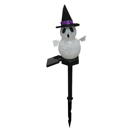 Halloween Pathway Lights Solar Powered Pumpkin Ghost Light Garden Stake Lights Waterproof LED Walkway Lights