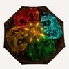 Four Elements Dragons: Mystical Art PrintUmbrella, Portable 3-Fold Umbrella for Men & Women,Christmas Gift ES363