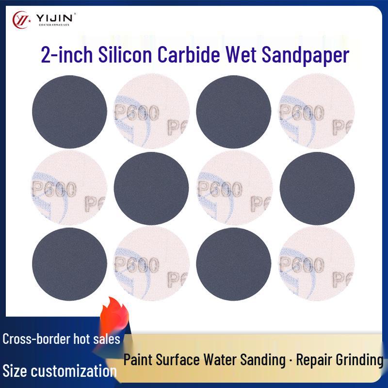 2-Inch Black Silicon Carbide Flocking Sandpaper for Aluminum Alloy Polishing