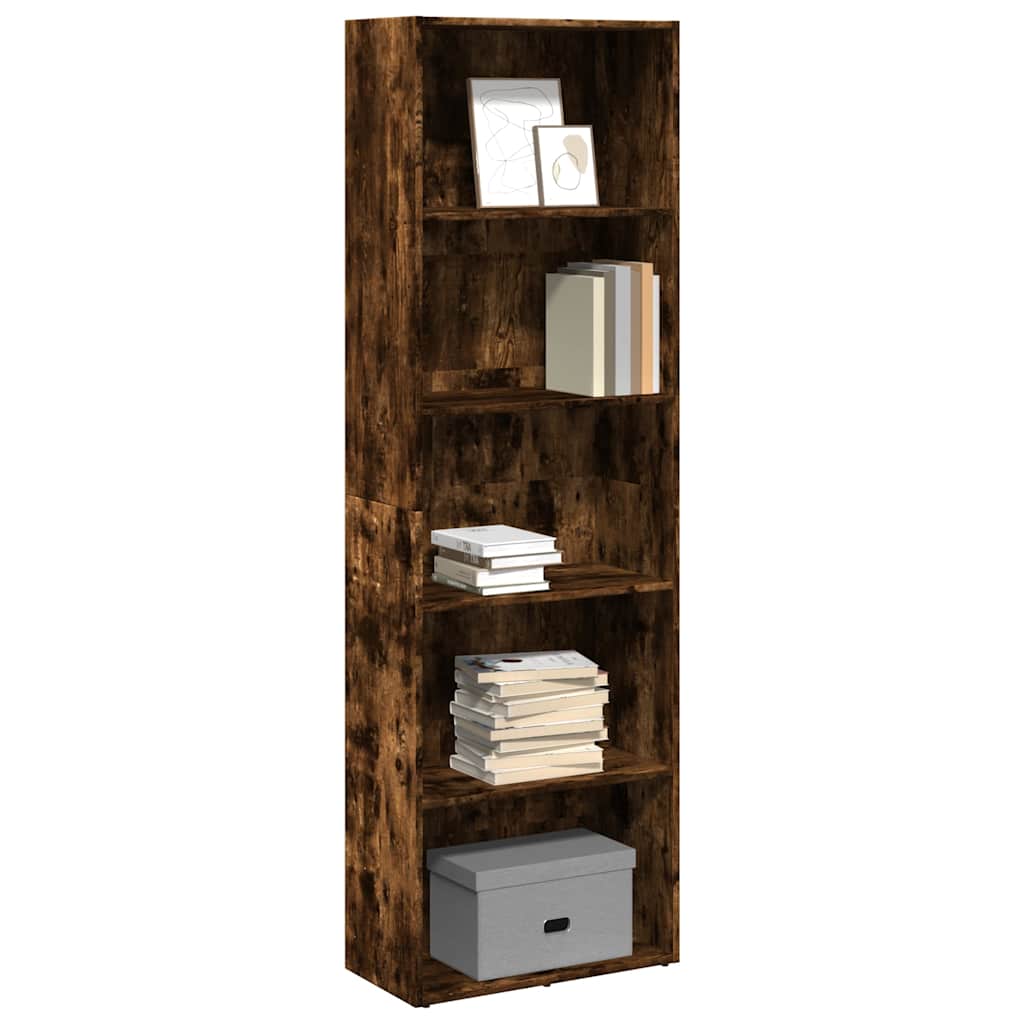 Vidaxl Bookcase, Smoked Oak, 60X30X189 Cm