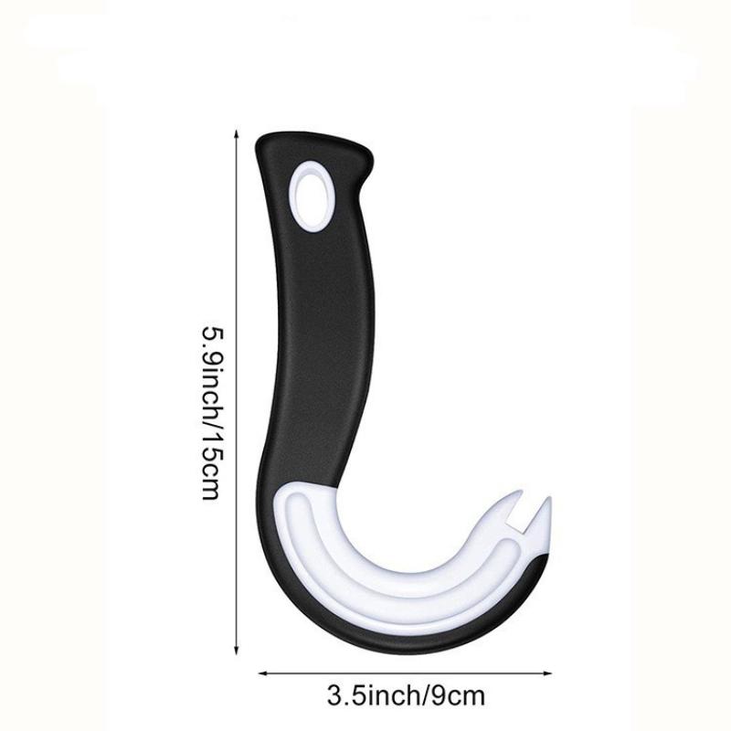 New Design Easy-Grip Hook Can Opener - Durable Plastic, Perfect For Home & Restaurant Use, Ideal Christmas Party Accessory