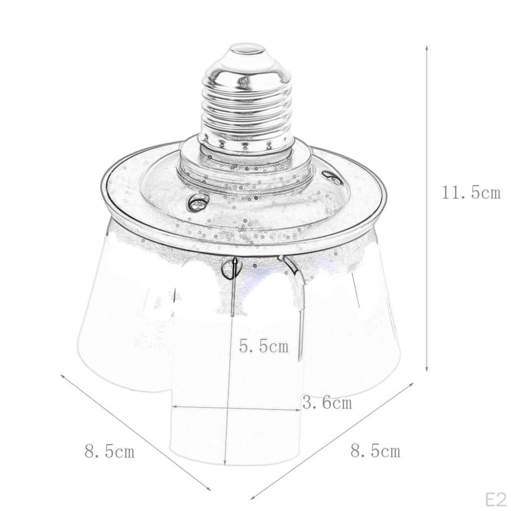 E27 Lamp Socket Splitter for Multiple Bulbs