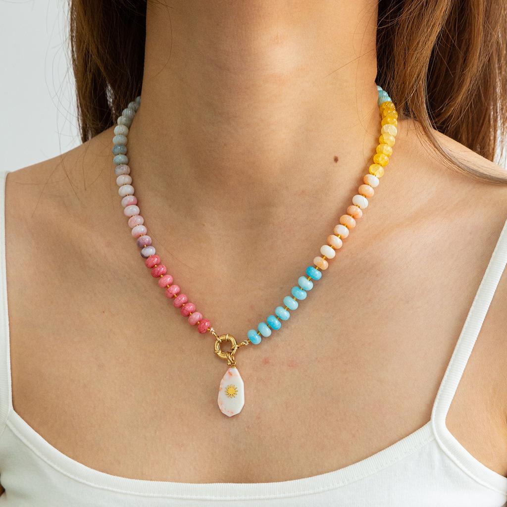 Yori Summer Candy-colored Fresh Handmade Beaded Necklace Jewelry Bijoux Gift Wholesale Autumn&Winter Style Stacking Jewelry