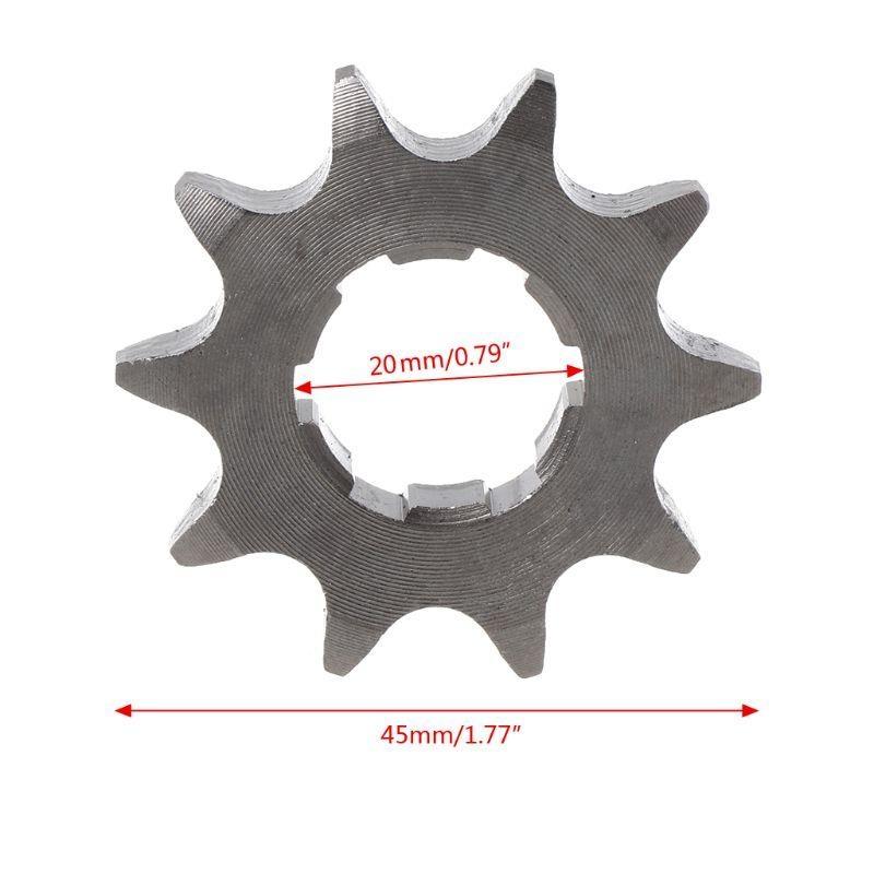 X7JF Motorcycle Hole Dia 20MM 428-20mm-10T/19T Front Engine Sprocket Chain For Dirt Pit Bike Moped ATV Scootor Off-road