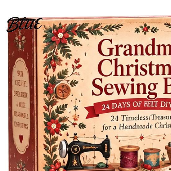 Christmas Countdown Activity Calendar DIY Sewing Kit Days Handmade Box 24 Felt Advent Kit
