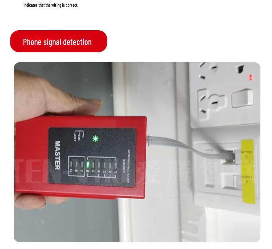 Multi-Function RJ45 Network Cable Tester with Signal Detector