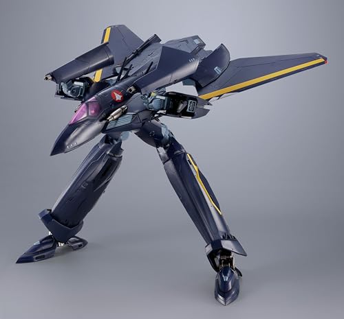 Tamashii Nations DX Chogokin Macross 7 VF-17S Nightmare Stealth Valkyrie Gumlin Kizaki Machine 250mm ABS Metal PVC Movable Figure