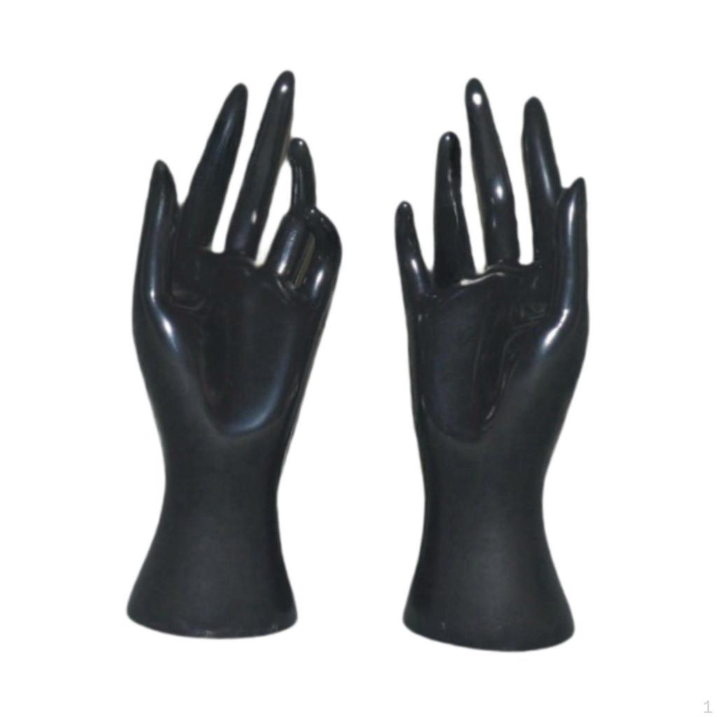 1 Pair Female Mannequin Bracelet Bangle Bangs Display Desktop Jewelry Holder for Dresser Retail