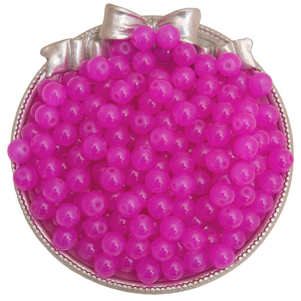 50-135 szt. Kryształowych szklanych koralików, galaretkowych, jednolitych kolorowych, imitujących kamień jadeitu, luźne koraliki dystansowe do wyrobu biżuterii