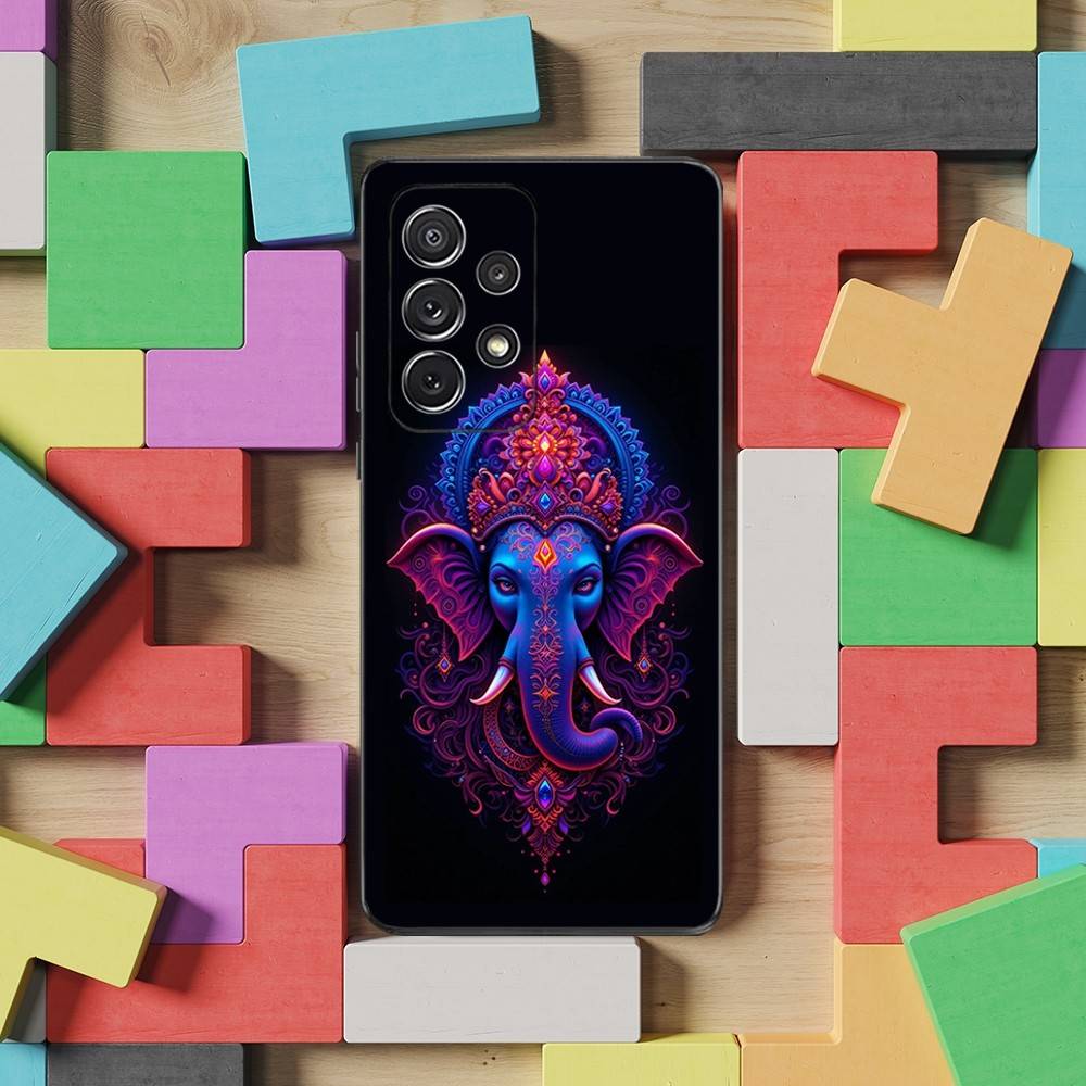 

Ganesh Elephant God India Case For Samsung S21,S20,S10,Plus,S9,S22,S25,Ultra,S24,S23,FE,Lite,Soft Silicone Black SamsungS23plus5G