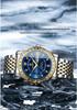 Men's Genuine Diamond-Inlaid Mechanical Watch – Trendy, Waterproof, Double Calendar, Luminous Quartz.