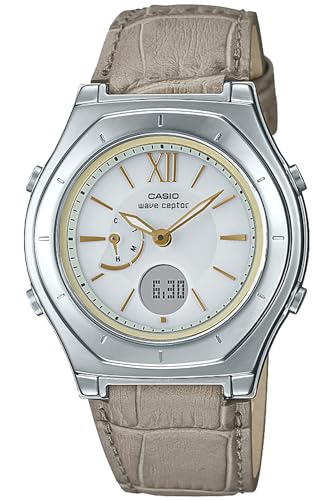 Casio Wave Ceptor Watch (Official Japanese Product) LWA -M160L-1AJF / -M160L-8A2JF Women's Radio-Controlled Solar Watch, Taupe / Black