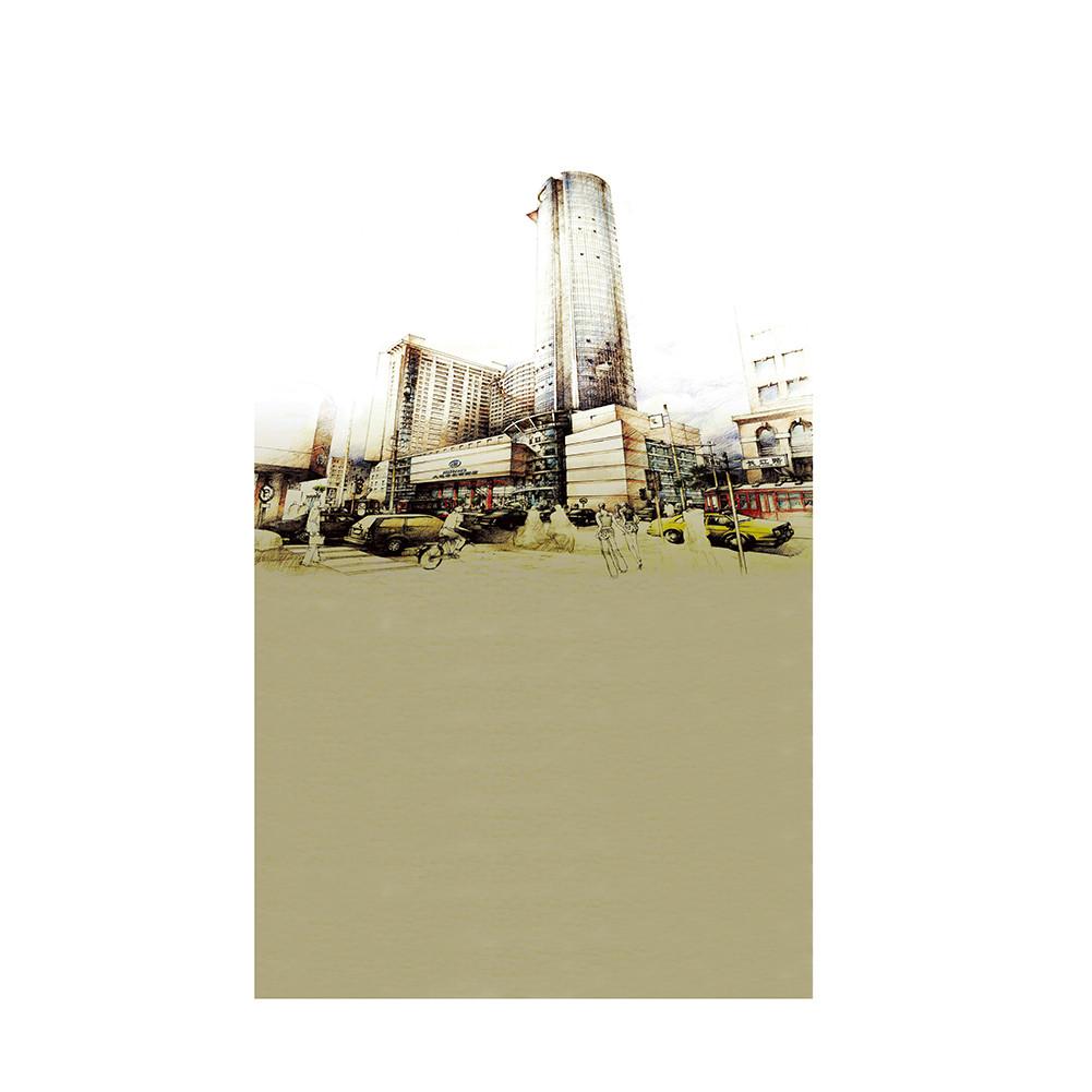 Urban Nightscape Backdrop-City Street Scene for Weddings,Birthdays,Party Banner,Picturesque Scene,Wall Tapestry