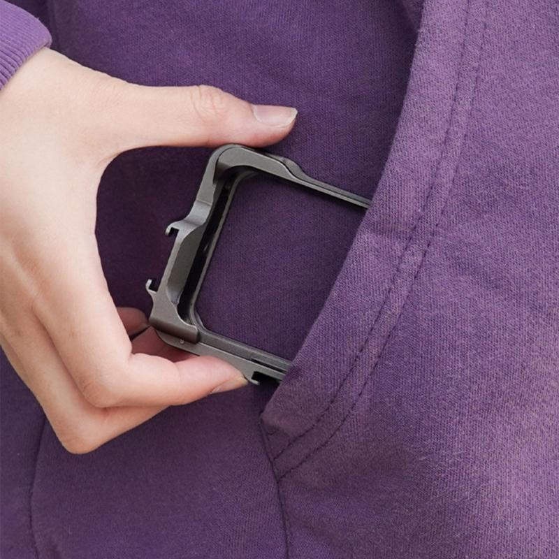 Metal Protective Frame Featuring Cold Shoe Expansion Port And Rapid Installation for 2 Action Camera