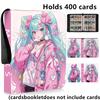 Hatsune Miku 400pcs/900pcs Card Album Book Folder 4/9 Card Slots Collections Zipper Double Pocket Zipper Card Binder Holder