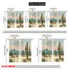 2pcs 2D flat printing Party Curtain Desert Blessing Landscape Polyester Without Electricity Festive Holiday Perfect for Home
