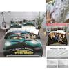 Wallace And Gromit Pattern Print Bedding Set With Multisize Options For Bedroom Use