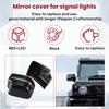 A51K-Car Rear View Mirror Cover Side Wing Mirror Cap Shell With Turn Signal Light For Suzuki Jimny Jb64 JB74 2018-
