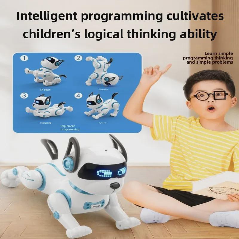 2024 Smart Bionic Robot Dog: Programmable, Remote-Controlled, Rechargeable Toy for Kids