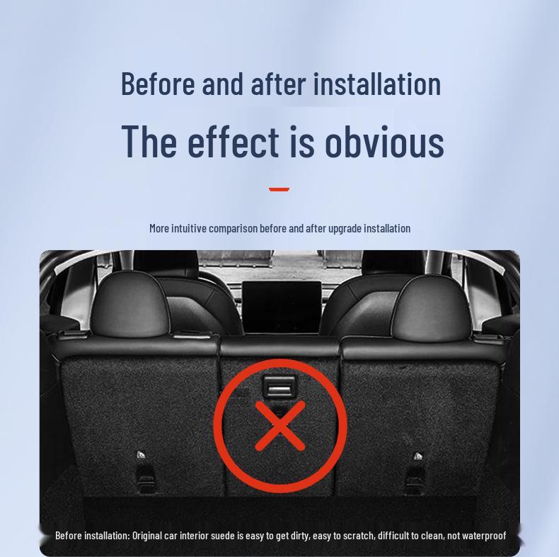 YZ Rear Seat Backrest Pad & Trunk Mat for Tesla Model Y/3