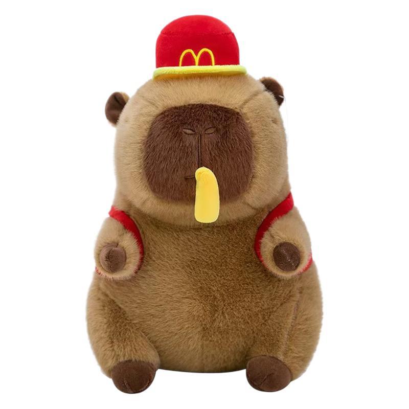 French Fries Capybara Plush Toy Stretchable French Fries Kapibara Doll Children Girls Gift