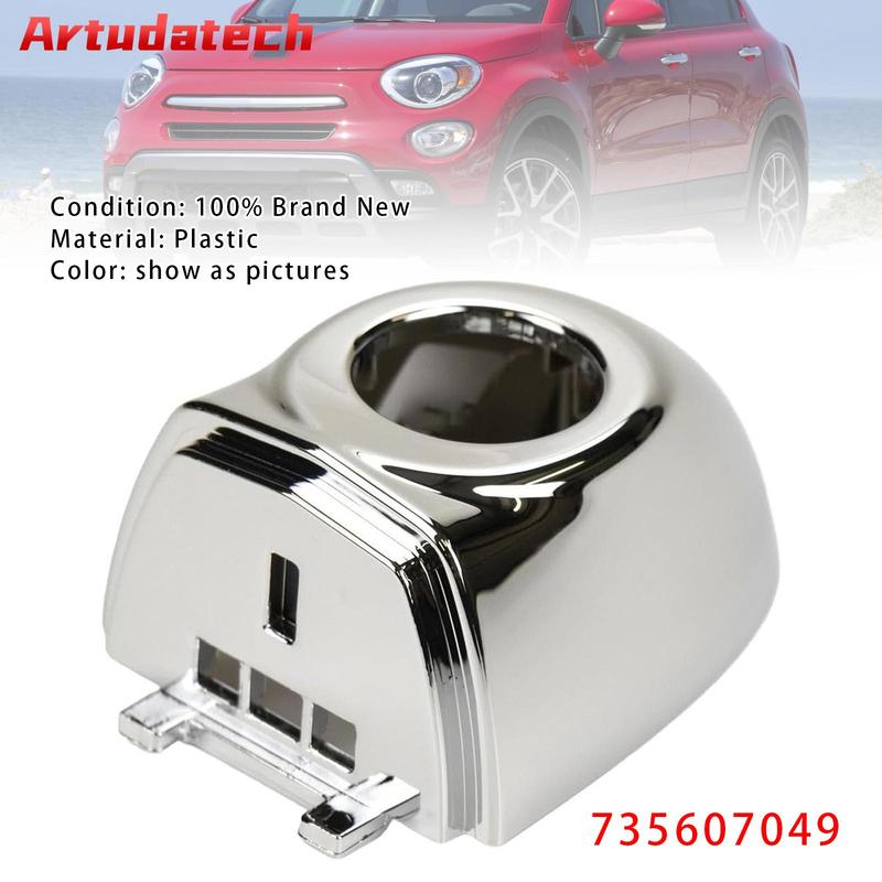 Artudatech Front Outer Door Handle Cap 735607049 For Fiat 500X 2016- 2017 2018