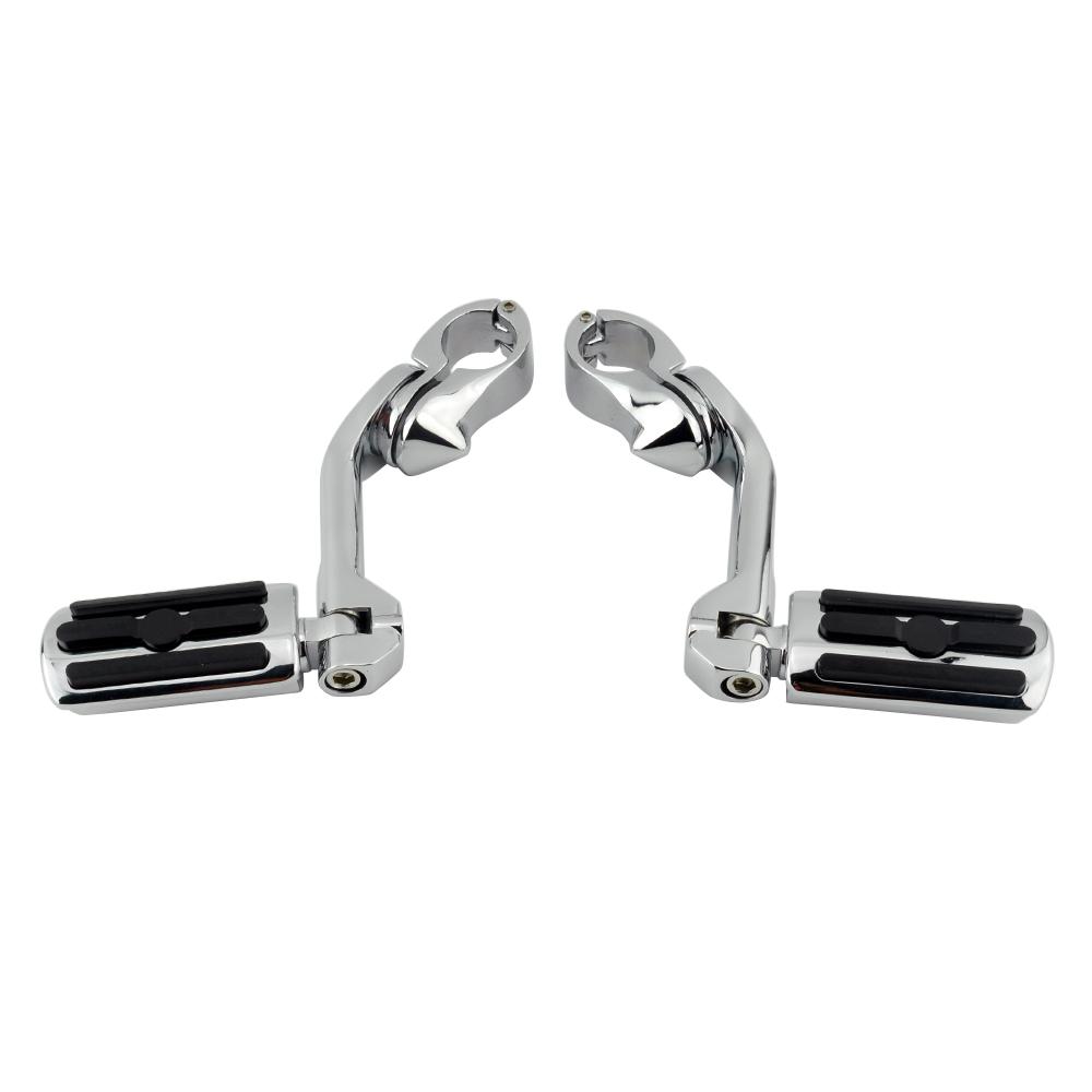 Motocyklový 1-1/4" 32mm dálniční motorový chránič Dlouhé úhlové stupačky pro Harley Dyna Fat Bob Softail Sportster XL 1200