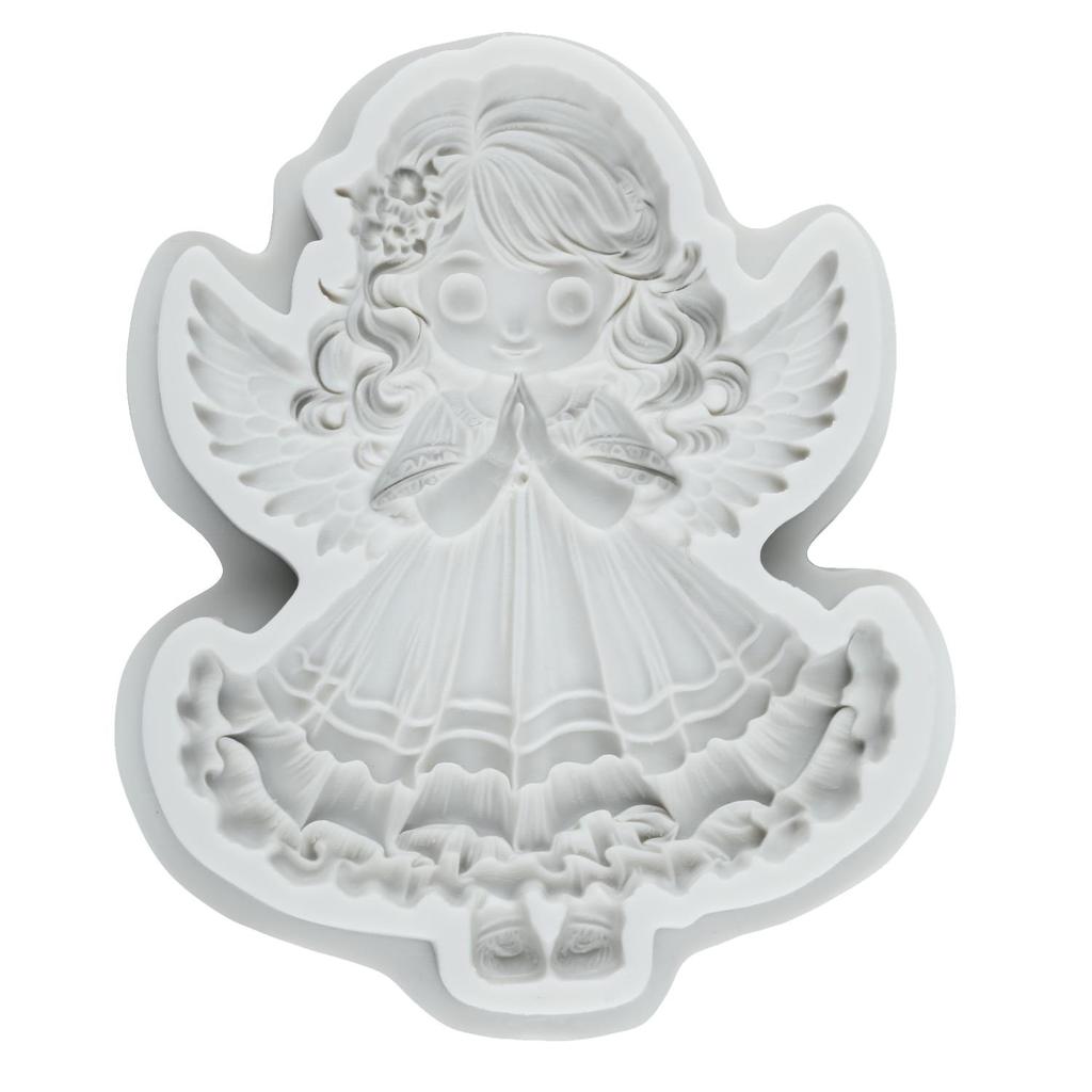 Formy silikonowe Anioł Aniołek Forma do fondantu Narzędzia do dekoracji ciast Topper na babeczki Czekolada Cukierki Rękodzieło Pasta cukrowa Polimerowa glina