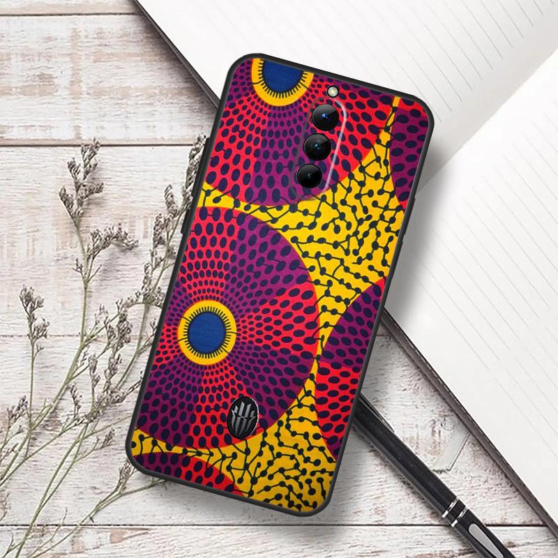 African Fabric Print Case For ZTE Nubia RedMagic 6 7 6S 7S Pro 5G RedMagic 11 8 8S 9 9S 10S Pro Plus 10 Air Cover