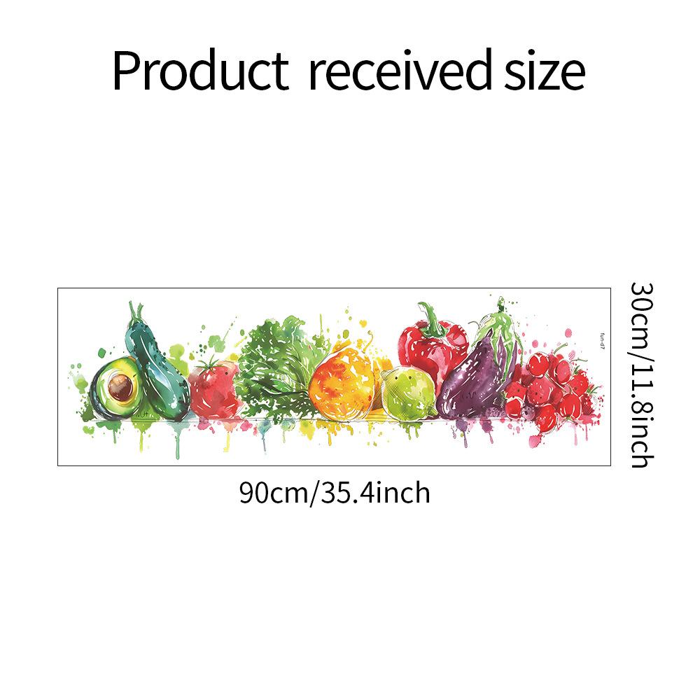Fun-d7 Wandaufkleber mit bemalten Früchten und Gemüse für Küche, Esszimmer, Hausverschönerung, selbstklebend