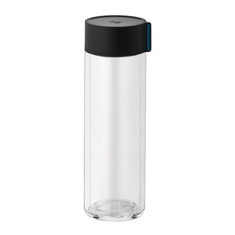 Chahua Ouboz Double-Layer Antibacterial PC Water Bottle with Lanyard