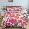 Vintage Flower King Queen Duvet Cover Peony Sunflower Bedding Set Tropical Floral Quilt Cover Boho Polyester Comforter Cover