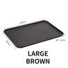 Rectangular Plastic Tray Hotel Restaurant Large Serving Trays Tea Water Dish Home Breakfast Bread Pan Coffee Table Organizer