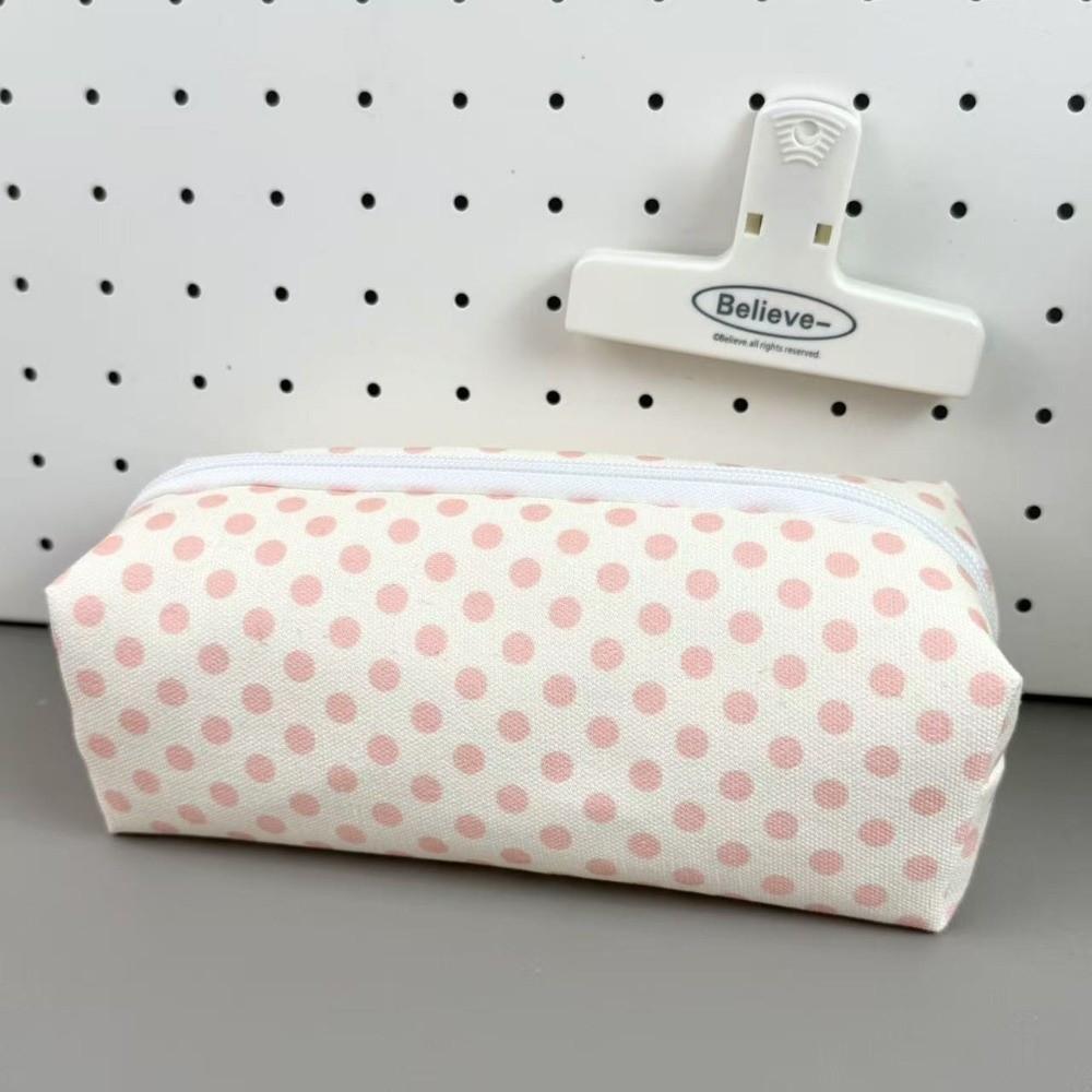 Large Capacity Pen Bag Polka Dot Pencil Pouch Kawaii Pencil Case Gift