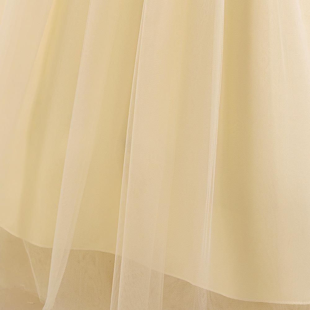 Children's Formal Princess Evening Gown - Sequined Embroidered Long Sleeve Lace Dress