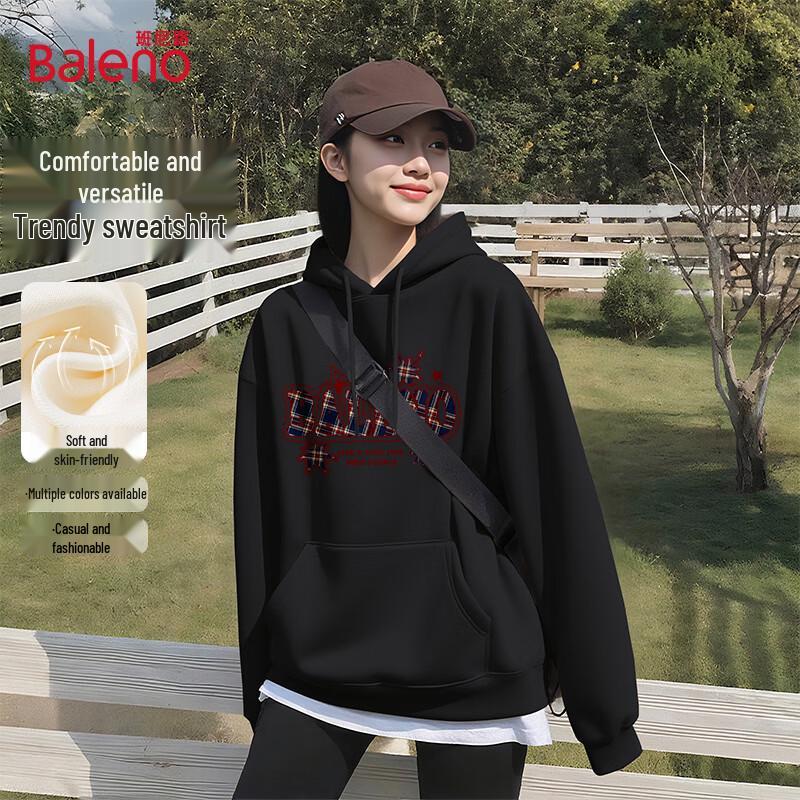 Baleno Women's American Retro Oversize Hooded Sweatshirt