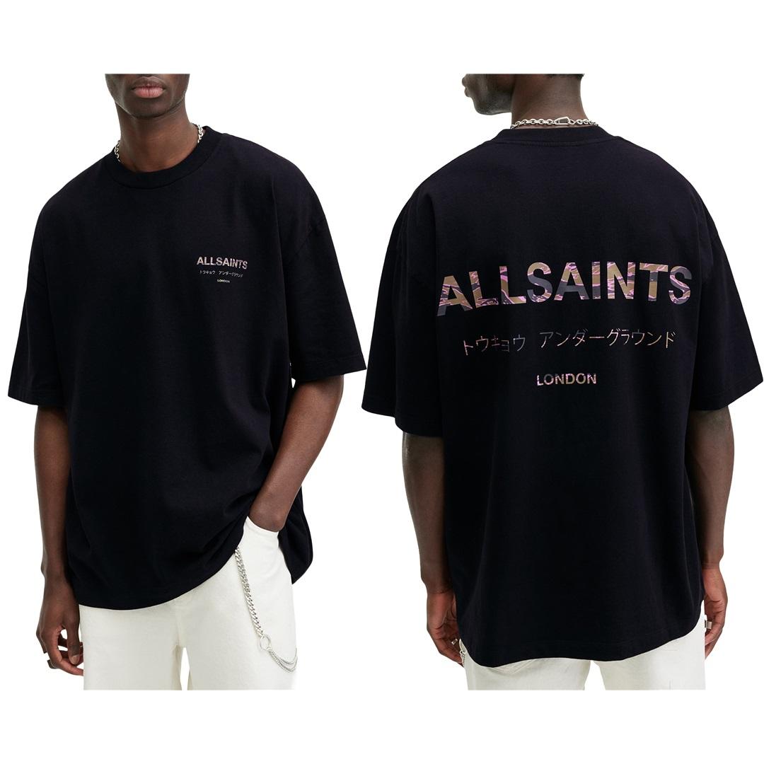 

AllSs Underground Camo Cotton Graphic T-Shirt Men Women Overszied Streetwear Casual Loose Top Comfortable Female Male Clothing L чорний