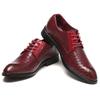 Checkered Leather Shoes Men Big Size Casual Shoes for Men