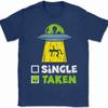 Funny Alien Ufo Single Taken Checkbox Graphic Tshirt Unisex Unisex Sci Fi Soft Cotton Short Sleeve Daily Casual Street Tops