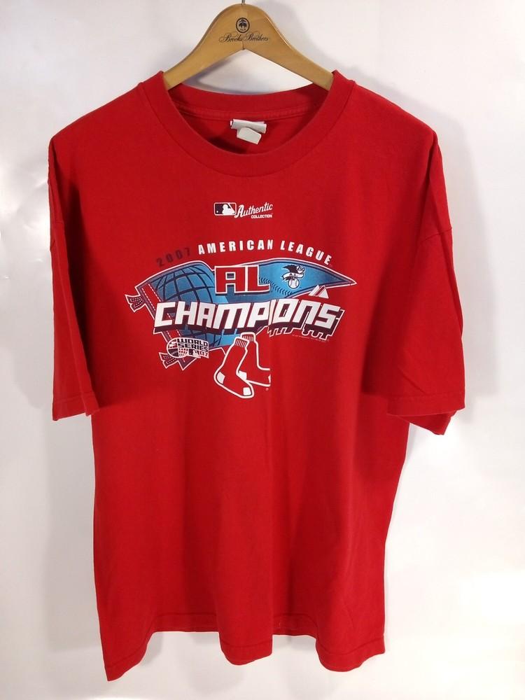 Boston Red Sox 2007 American League Champions T-shirt Majestic Red Men 2XL