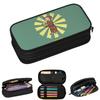 Cartoon Curious George Monkey Anime Pencil Cases for Students Gifts Pen Box Pencil Bag Large Storage Pencil Pouch