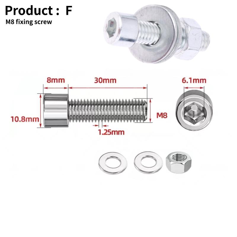 1/2/3 Pcs Z/L Type Motorcycle Modified Exhaust Pipe Bracket Stainless Steel Fixing Bracket Motorcycle Spare Parts