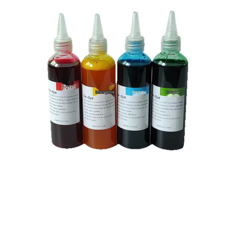 4-Color Tie-Dye DIY Kit: Eco-Friendly Cold Dyes, 250ML Bottles