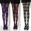 JK Lolita Plaid Pantyhose Japanese Style Thigh High Stockings Sweet Silk Stockings  Daily Wear